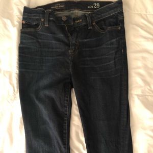 Skinny high rise dark jeans J CREW